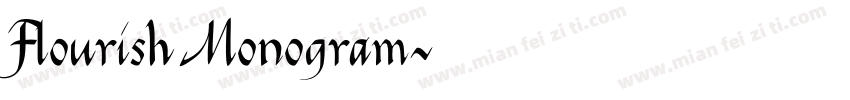Flourish Monogram字体转换
